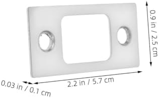 DOITOOL 4pc Stainless Steel Deadbolt Strike Plates Durable Door Backplates for Interior Exterior Doors Secure Lock Cover