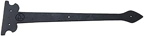 Adonai Hardware 1390 Heavy Duty Aluminum Hinge 8-Pack Matte Black for Vintage Barn Doors More