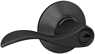 Schlage F51A ACC 622 Accent Door Lever Matte Black