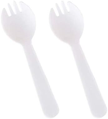 100PCS Disposable Spork Set