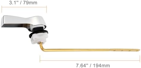 Experience Effortless Flush with Hibbent Universal Metal Front Mount Toilet Handle
