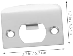 Outanaya 6Pcs Set Door Strike Plate for Garage Door Enhancing Door Security