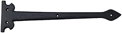 Adonai Hardware 1390 Heavy Duty Aluminum Hinge 8-Pack Matte Black for Vintage Barn Doors More