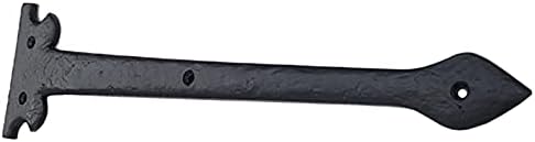 Adonai Hardware 1390 Heavy Duty Aluminum Hinge 8-Pack Matte Black for Vintage Barn Doors More