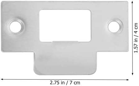 4-Piece Stainless Steel Door Strike Plate