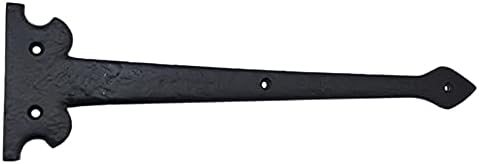 Adonai Hardware 1390 Heavy Duty Aluminum Hinge 8-Pack Matte Black for Vintage Barn Doors More