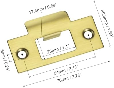 Replace Your Door Latch with Our 3-Piece Stainless Steel Strike Plate for a Safer and Stronger Home