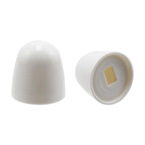 Dahszhi 5-Set Plastic Toilet Bolt Caps 10 Spacers with Easy Snap-In Fit for 14 or 516 Threaded Bolts