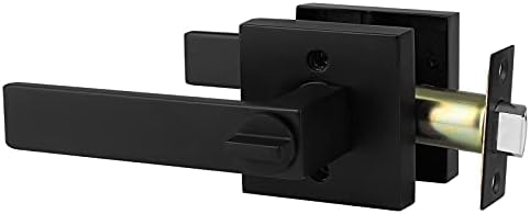 Probrico 10-Piece Matte Black Heavy Duty Privacy Door Handles Two-Handed Door Lever Lock Set for Bedroom BathroomKitchen