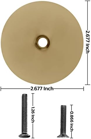 8-Piece 2171-3 Door Hole Cover Steel Plate Brass Finishing