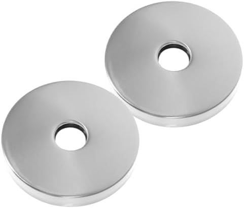 Elegant 2-Piece Stainless Steel Shower Arm Flange Covers for Bathroom Faucet Accessories Conceal Angle Valves Smoothly