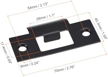 Durable 201 Stainless Steel Door Strike Plate Set