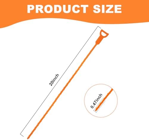 QUIUMES Drain Snakes Kit - 4-Pack 20-inch Length