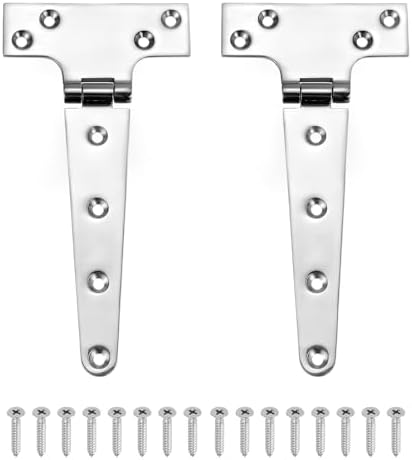 Durable T-Strap Door Hinges for Barns and Yards