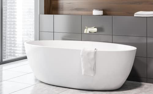 Gold Hao 5 Universal Slip-On Tub Spout with Diverter -install easily save water 58 Copper Pipe Brushed Nickel