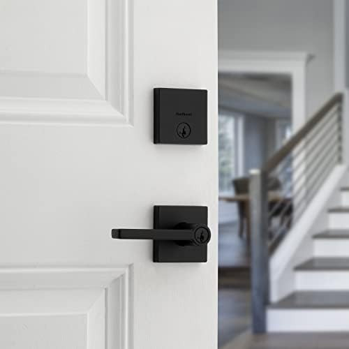 Kwikset Halifax Keyed Entry Lever and Single Cylinder DoorLock Combo Pack