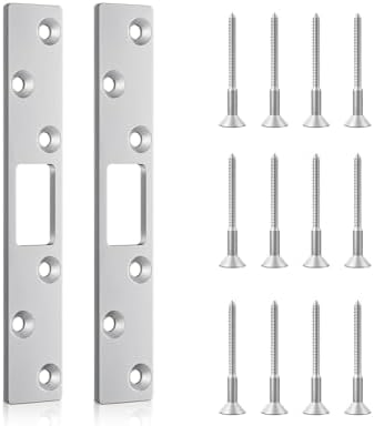 Sturdy 6x1 Stainless Steel Strike Plate for Doors