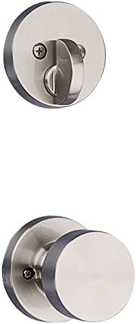 Pick-Resistant SmartKey Rekey Deadbolt Set with Microban Protection for Secure Front Door Entry