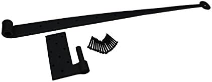 Sturdy Black Wrought Iron Hinges Pack of 2