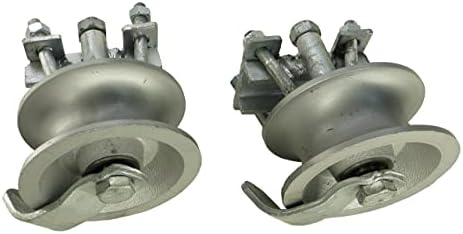 Rear Pipe Track Wheels - Sourdough Gate Hardware