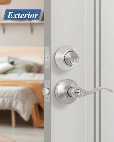 10-Piece Front Door Lever Lockset Set