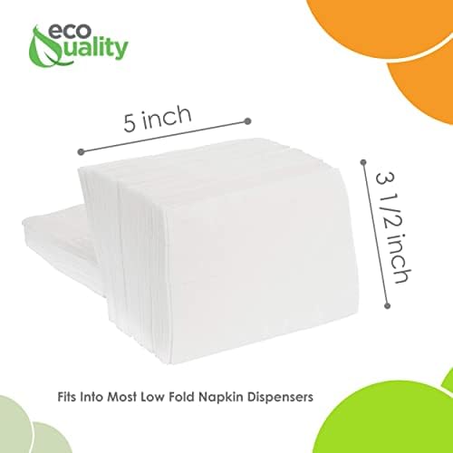 Eco-Friendly White 400-Pack Napkins