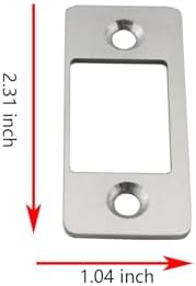 2-Piece Stainless Steel Door Latch Repair Kit