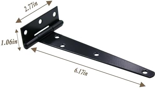 Versatile 6-Inch T-Strap Door Hinges
