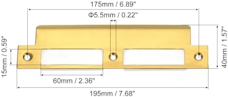 High-Durable 201 Stainless Steel Door Strike Plate