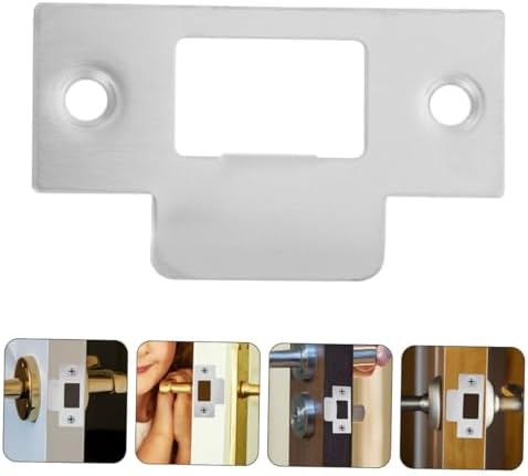 6-Piece Stainless Steel Deadbolt Strike Plate Set
