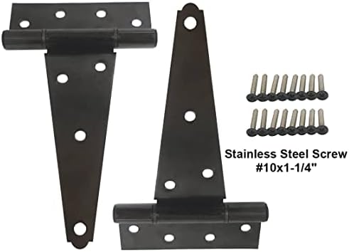 Durable Stainless Steel Door Hinges 2-Pack Extra Heavy