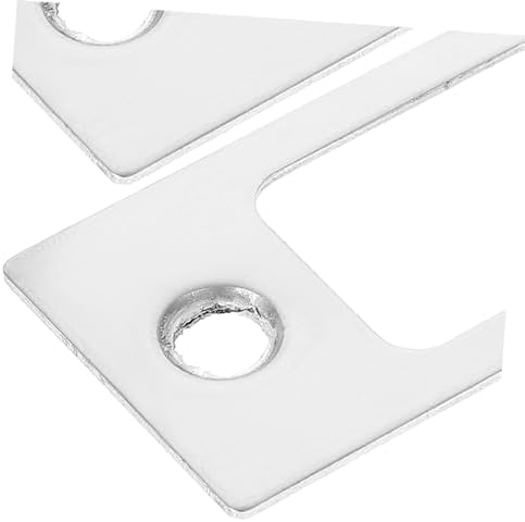 Homoyoyo Black Stainless Steel Deadbolt Strike Plate 2pcs