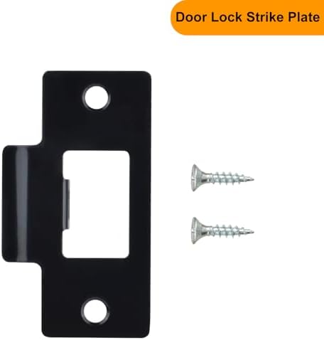 10PCS Stainless Steel Door Strike Plate Kit - Replacement Deadbolt Cover for Home Commercial Doors