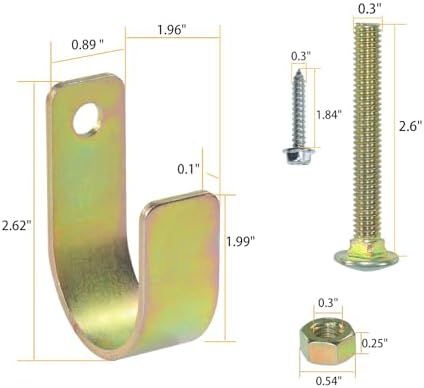 BOSFLAG Heavy Duty Two-Way Gate Latch for Metal Gates