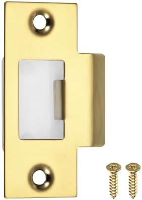 Uxcell Door Strike Plate 68mm x 39mm Stainless Steel Latch Deadbolt for Door Jamb Easy to Install Durable