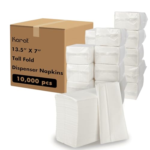 Karat Eco-Friendly 1Ply Napkins 10000 Perfect for Restaurants and Cafes