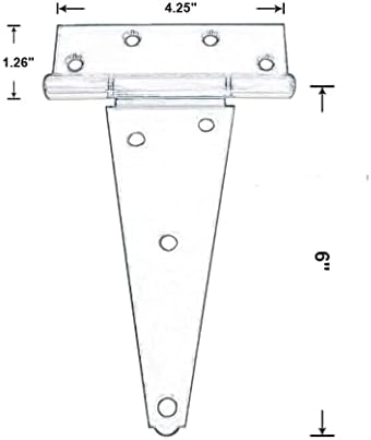 Durable Stainless Steel Door Hinges 2-Pack Extra Heavy