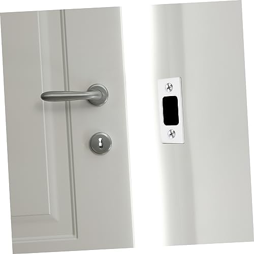 Homoyoyo Black Stainless Steel Deadbolt Strike Plate 2pcs