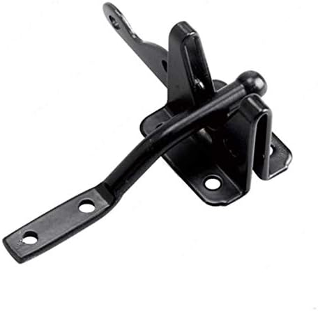 2 Pieces NUZAMAS Heavy Duty T-Strap Shed Hinges and Self-Locking Latch Set