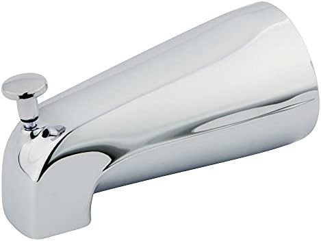 Large Steel Faucet Trim Pair 5-inch with Diverter Polished Chrome Finish