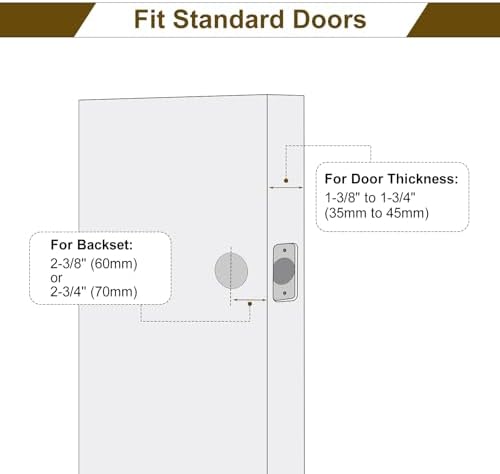 HOSOM Entry Door Knob Set 1-Pack