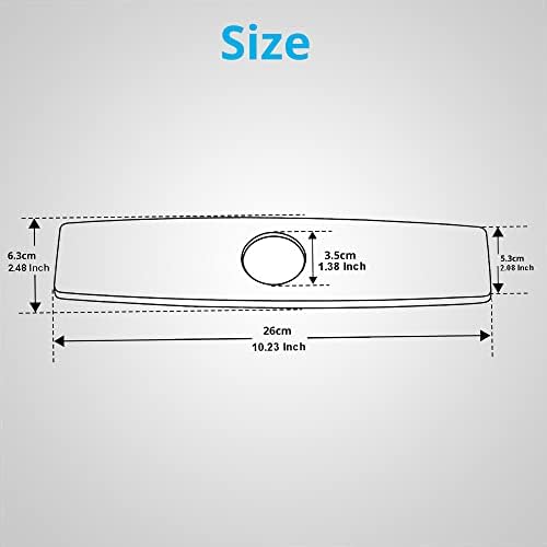 Wovier Oil Rubbed Bronze 10 Faucet Plate