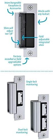 HES 16L CS Pac Dual Voltage Electric Strike with SATIN STEEL FACEPLATES 5-YEAR Warranty