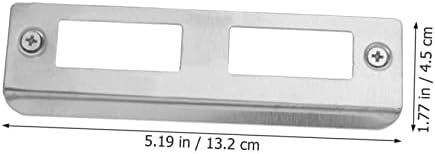 Stainless Steel Door Plate Kit for DeadboltInstallation - Secure Durable Door Reinforcement