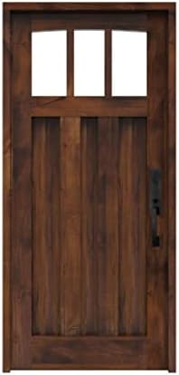 Weslock Front Door Entry Handle Set with Black Finish
