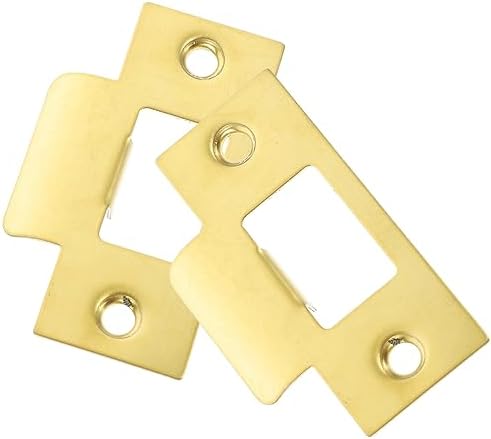 2pcs Stainless Steel Deadbolt Strike Plate Filler for Door Reinforcement
