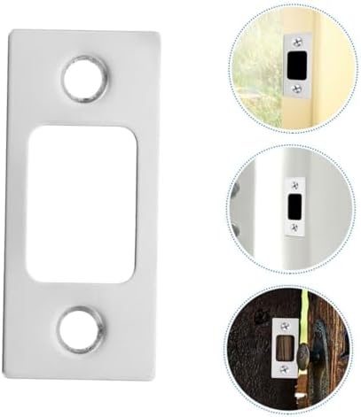 DOITOOL 4pc Stainless Steel Deadbolt Strike Plates Durable Door Backplates for Interior Exterior Doors Secure Lock Cover