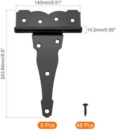 Weatherproof Durable T-Strap Door Hinges