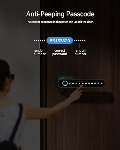 Close the Door with Confidence Smart Door Lock with Fingerprint and Keyless Entry