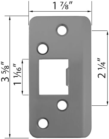 Stone Harbor Hardware Strike Plate - Easy Installation